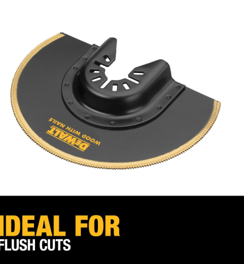 OSCILLATING BLADE, FLUSH-CUT, STEEL/TITANIUM, 1¾X4X4 IN - Photo 4