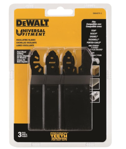 DEWALT DWA4270-3 Precision Tooth Blade (3 Pack), 1-1/4'