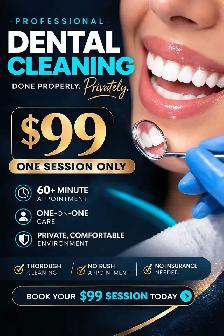 One Visit. Full Smile Reset — $99 Dental Cleaning