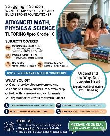 Math & Science Tutor (Grades 3-10) | Engineering Graduate