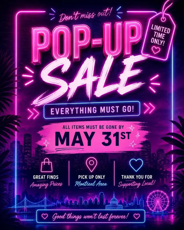 pop up sale