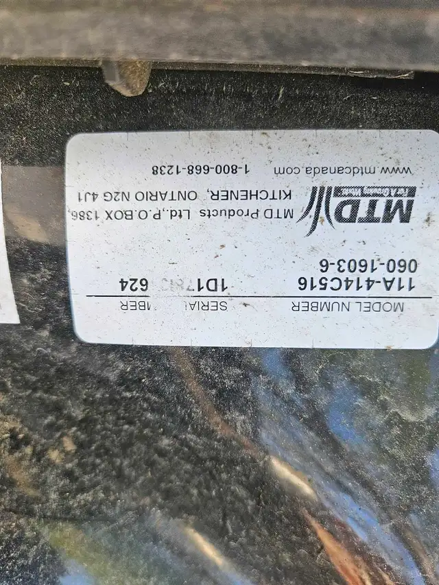 lawnmower yard Machine - Photo 3