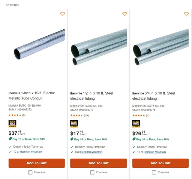EMT ELECTRICAL CONDUIT IN 3 SIZES - Photo 5