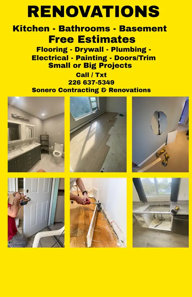 NEED RENOVATIONS ? London Area