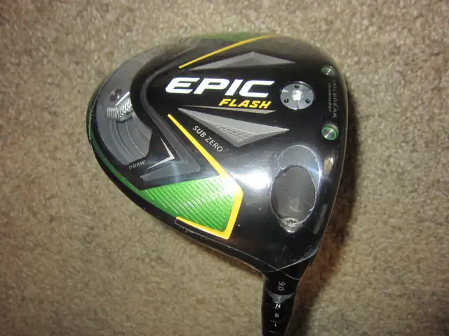 2 NEW CALLAWAY EPIC FLASH SUB ZERO STIFF 9 DRIVERS   H/C's