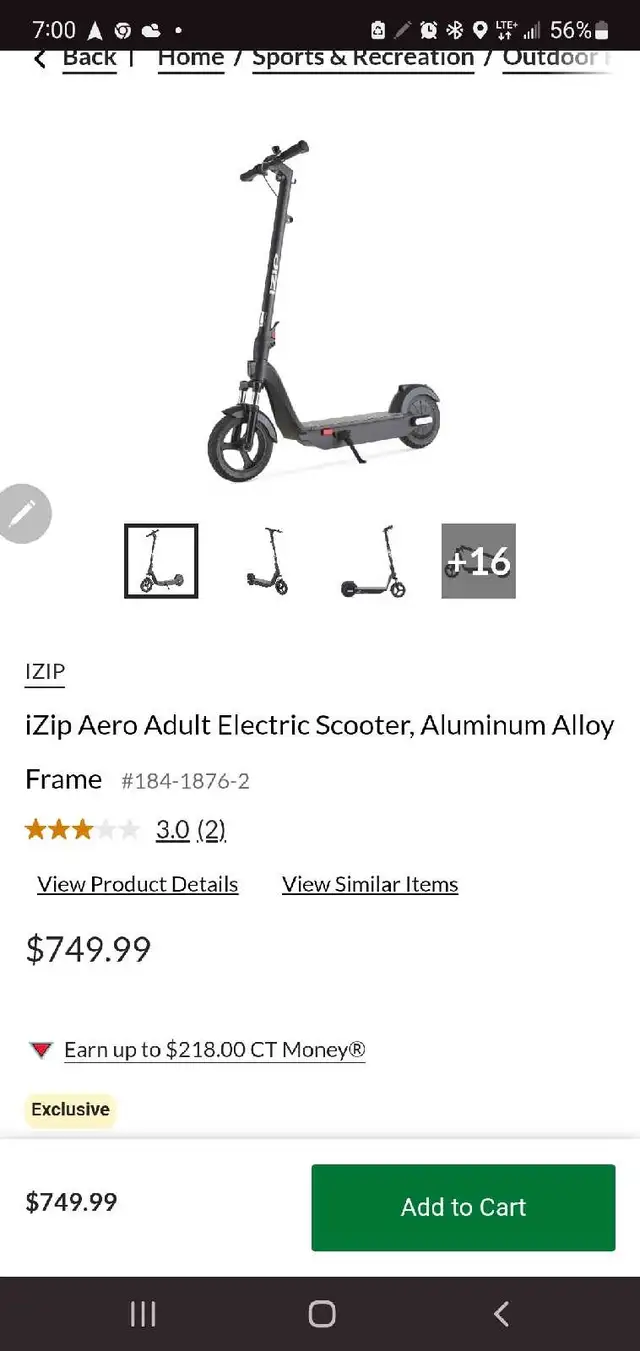 iZip Aero Adult Electric Scooter