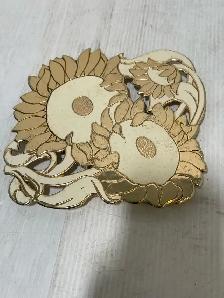 vintage WM A Rogers LTD sunflower trivet