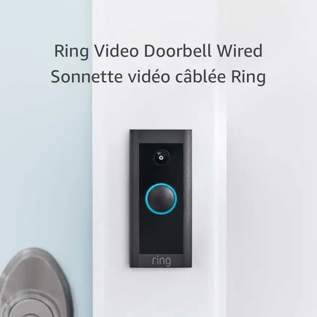 New! Ring 1080p HD wired video doorbell with two-way talk