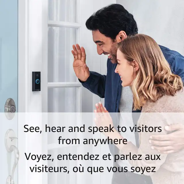 New! Ring 1080p HD wired video doorbell with two-way talk - Photo 3