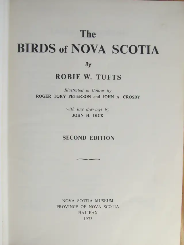 THE BIRDS OF NOVA SCOTIA by Robbie Tufts - 1973 HC WDJ - Photo 4