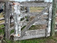 15 WOODEN LIVESTOCK GATES