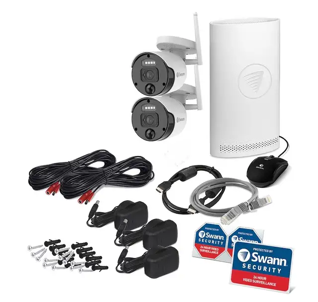 New! Swann Wireless NVR Security System with 2 1080p FHD Cameras - Photo 3