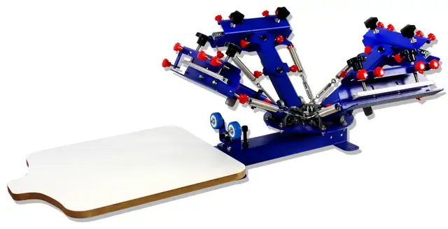 Micro-adjust Table Type 4 Color 1 Station Press Printer 006522 - Photo 2