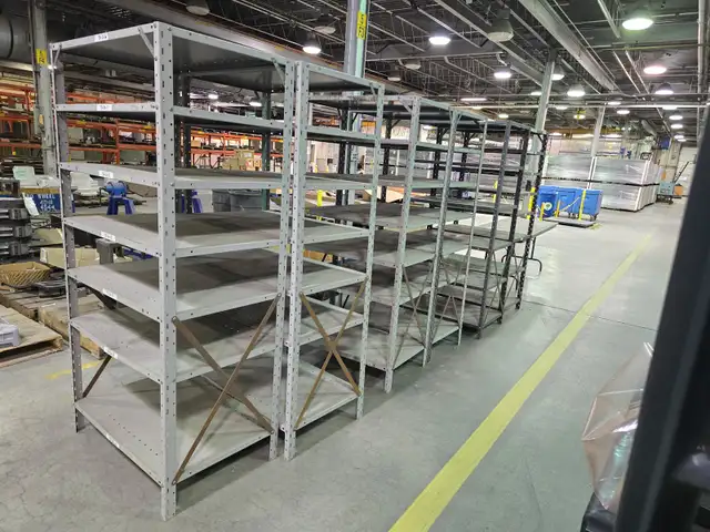 metal shelves