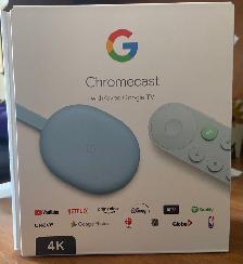 Google ChromeCast w/ Google TV 4th Gen (4K) (Sky Blue)