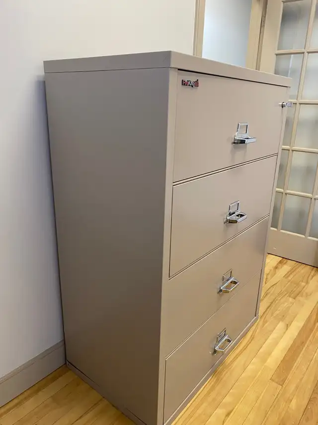Fireproof 4-drawer Lateral Filing Cabinet by FireKing - Photo 4