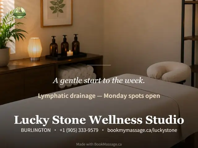 A gentle start to the week.Lymphatic drainage massage to suppo