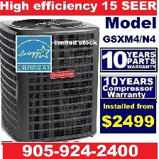 Air conditioner SALE 15 SEER Goodman AC $2499 with installation
