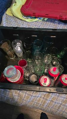 Coca cola plastic and glass collectible - Photo 4