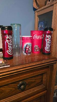 Coca cola plastic and glass collectible - Photo 8