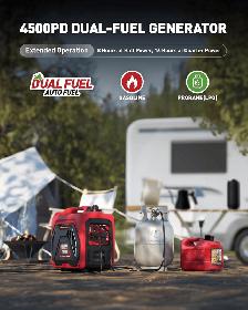 ERAYAK 4500iPDM DUAL-FUEL INVERTER GENERATOR - HOME & CAMPING - Photo 2