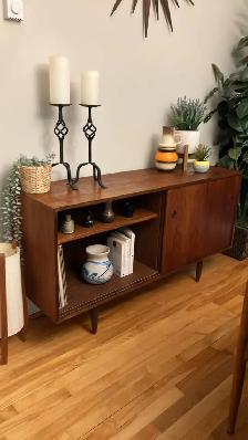 Mid century modern. TEAK TECK. Buffet, crédence, bar, vitrine di - Photo 5