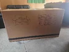 2 new black leather love seat & 1 sofa. Free delivery & disposal - Photo 3