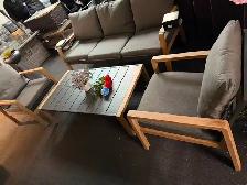 Brand New 4pcs Patio Furniture Set slat Coffee Table  $599