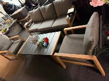 Brand New 4pcs Patio Furniture Set slat Coffee Table  $599 - Photo 3