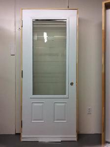 1178PA Porte d’acier 34″D Blanche Sérigraphie 23×49 - Photo 2