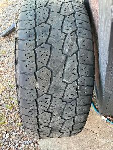 Set of 4, 20" Fuel rims and tires. - Photo 3