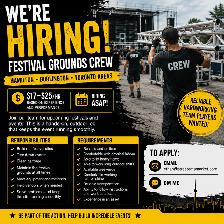 Festival Grounds Crew — Event Setup / Teardown / Maintenance