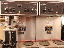 TWO (2) LARGE BUUN COFFEE BREWERS WITH THREE DETACHABLE POTS