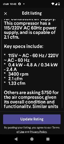 silentair Condar Air Compressor