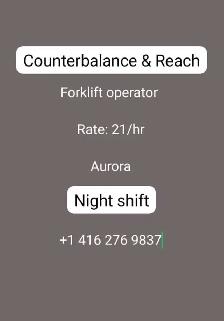 Forklift Operator