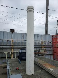 FOUR (4) CENTURY PORCH POST WHITE PINE 7' HIGH
