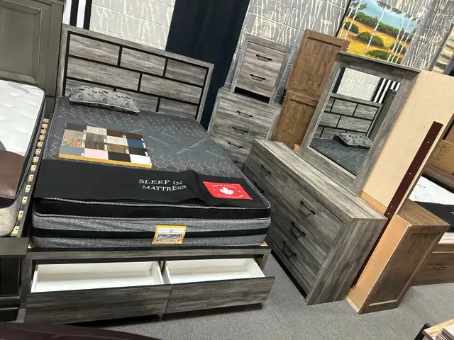 6pc Canadian made Queen bedroom set for only $799.