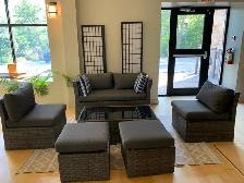 Outdoor Patio Conversation Lounge Sets x 2.  LIKE NEW - $300