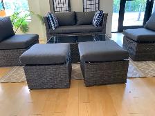 Outdoor Patio Conversation Lounge Sets x 2.  LIKE NEW - $300 - Photo 4