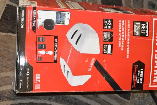 New Craftsman 1 1/4 HP Smart Garage Opener Kit