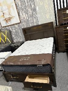 6pc Solid Wood Brown Queen bedroom set for only $1499. - Photo 2