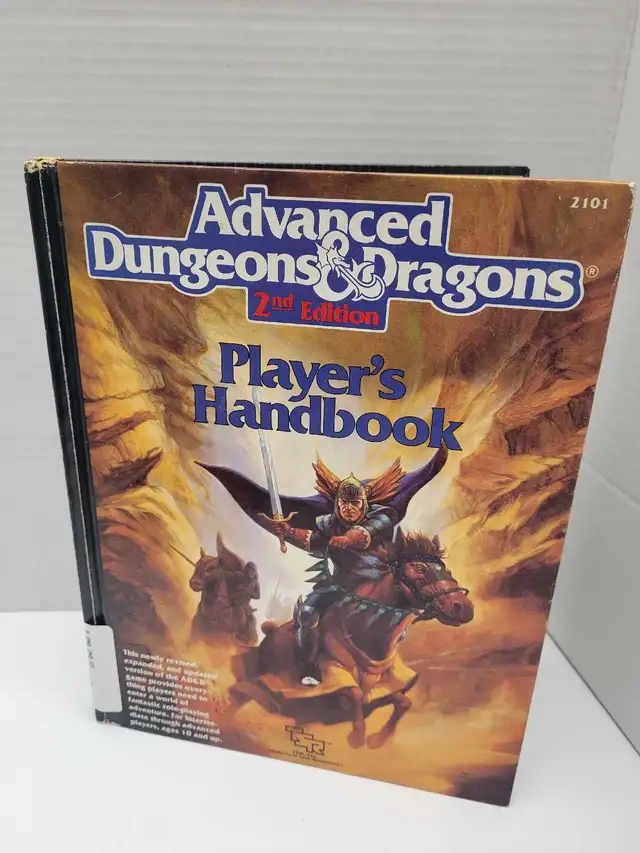 AD&D 2nd Edition Players Handbook Advanced Dungeons & Dragons