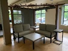 Patio Conversation Set WITH  Triangle Pergola - Like NEW $60 - Photo 2