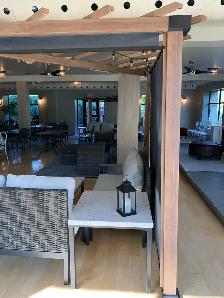 Patio Conversation Set WITH  Triangle Pergola - Like NEW $60 - Photo 4
