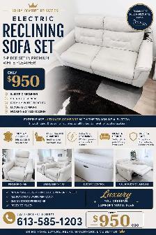 Living Room Electric Sofa Set