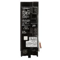 DISJONCTEUR SIEMENS GROUND FAULT 1 POLE 20 AMP NEUF QF120