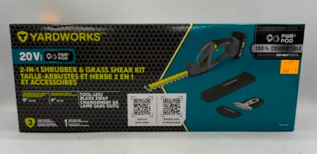 NEW Yardworks 8' Cordless Hedge Trimmer
