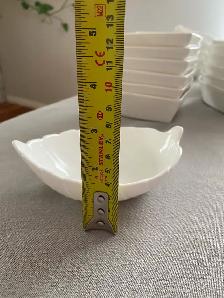 Lot of 35 white dishes, wedding decor - Photo 5