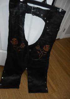 Woman 2 piece' Select Leather ' motorcycle suit Coat XL Chaps L - Photo 3