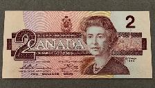 1986 $2 Canadian 'Birds of Canada' Uncirculated Uncut Bill Sheet - Photo 5